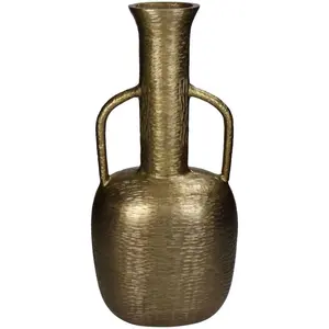 Vase en métal artisanal nordique haut de gamme Acube Industries, blanc vieilli - Élégance simple pour mariage, pendaison de crémaillère - Product Image 3