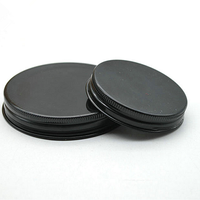 Pot cosmétique à large ouverture avec logo personnalisé, 60g 2oz, pot en verre à parois droites avec couvercle en aluminium pour crème pour les yeux et masque capillaire
