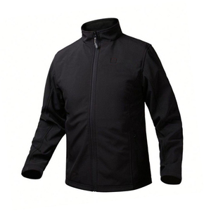 Veste Softshell en toile enduite pour homme Logo personnalisé Vêtement de travail décontracté Hiver Respirant Séchage rapide - Product Image 6