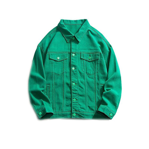 High Quality 2026 Men's Casual Denim <b>Jacket</b> Factory Wholesale Custom Designer Button Decoration Washed Technique Light Autumn - Product Image 1