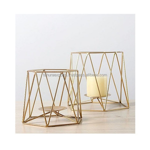Bougeoirs en métal de nouveau Style pour décor de salon bougeoirs en métal pour la maison bougeoir d'utilisation décorative - Product Image 2