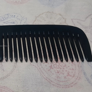 หวีเขาควายขัดเงาเป็นมิตรกับสิ่งแวดล้อมออกแบบโลโก้ได้ตามต้องการอุปกรณ์ตกแต่งผมสีดำสำหรับผู้ชาย - Product Image 1