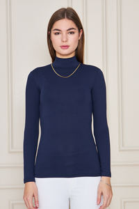 Sous-vêtement body à col roulé et manches longues pour femme - Product Image 3