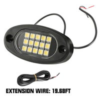 Kit de Luces LED Blancas de 6000k, 4/10/12/16 Pods, Resistentes al Agua IP68 con Cables de Extensión para ATV, RV, UTV, SUV, Camionetas Todoterreno