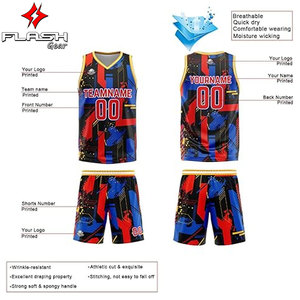 Camiseta de baloncesto personalizada para hombre, camiseta de retroceso profesional de secado rápido, tela transpirable, rendimiento, precio al por mayor - Product Image 4