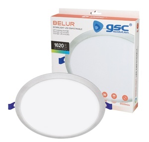Belur 18W 6500K Grey Round Recessed LED <b>Downlight</b> (GSC 201000103) - Product Image 2