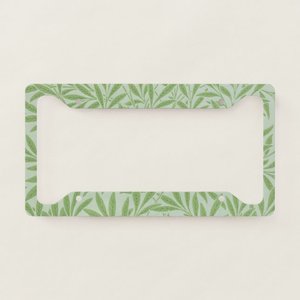Marco para matrícula con diseño de flor de sauce verde clásico de William Morris - Product Image 1
