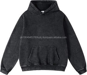 Cotton Thermal Men's Hoodies and <b>Sweatshirts</b> Wash Plush Thermal Cotton Hooded <b>Sweatshirt</b> <b>Vintage</b> Heavyweight Hoodie Streetwear - Product Image 1