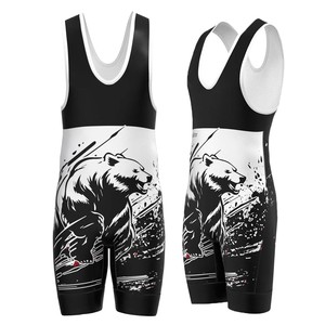 High Quality Sublimated Singlet On <b>Cheap</b> price 2025 Custom Team Stretch Wrestling Singlet with Sublimation Printing - Product Image 1