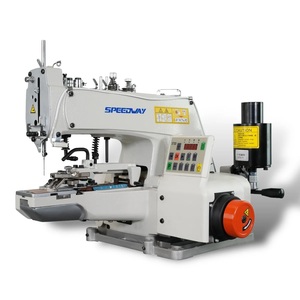 New Industrial Flat-Bed Chainstitch Button <b>Sewing</b> <b>Machine</b> with Integrated Motor Assembly Table Stand Wheels for Garment Workshop - Product Image 3