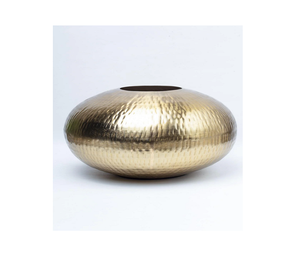 Florero de hierro costero, venta al por mayor, jarrones de metal decorativos para el hogar para sala de estar, fabricante exportador - Product Image 1