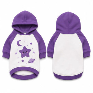 WATZY SPORTS เสื้อฮู้ดสีเหลืองดำสำหรับสัตว์เลี้ยง พิมพ์ลายมงกุฎดาว เสื้อผ้าสุนัขแบบยูนิเซ็กซ์ รุ่น WI-PH-4401 - Product Image 4