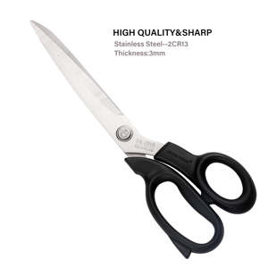 Golden Phoenix 10 "poignée en plastique souple en acier inoxydable tissu tissu cuir coupe cisailles tailleur couture ciseaux ANAAIF - Product Image 2