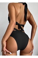 Op maat gemaakte Turkse dames bikini set OEM service hoge kwaliteit tweedelige badkleding aangepaste logo private label ademend snel drogend strandkleding