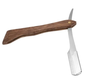 Maquinilla de afeitar profesional de borde recto con una sola hoja maquinilla de afeitar de peluquero al por mayor mejor calidad maquinilla de afeitar mango de plástico - Product Image 4