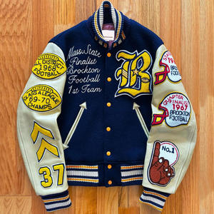 Chaqueta Universitaria de Béisbol para Hombre, Chaqueta Personalizada de Invierno Estilo Vintage con Capucha y Letras de Donald Duck para Hombre - Product Image 1