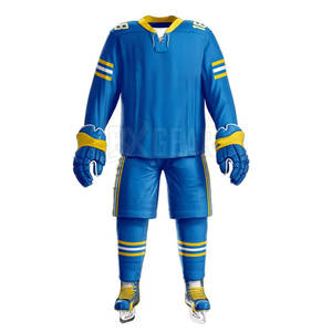 El mejor conjunto de Jersey y pantalones de hockey sobre hielo para hombres con tela de control de humedad y calidad duradera - Product Image 2