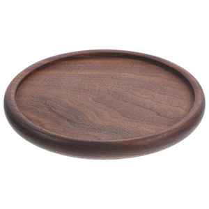 Custom Logo Embossed Round Walnut Wood <b>Coaster</b> Factory Supply <b>Promotional</b> Beer Drink Wooden <b>Coaster</b> - Product Image 4