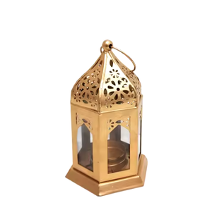 Linterna colgante para patios o jardines interiores/exteriores, farolillos de metal y vidrio, decoración de iluminación ecológica a un precio razonable - Product Image 1