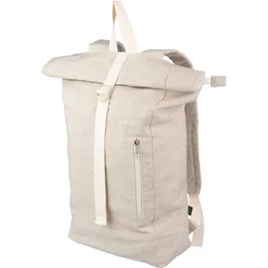 Zaino Rolltop in Canapa Promozionale per Viaggiatori Eco-Consapevoli - Product Image 1