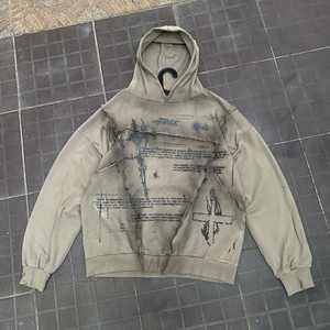 Combinaisons de jogging baggy évasées unisexes à broderie dégradée ensembles de pantalons empilés avec logo personnalisé ensemble survêtement et jogging pour hommes lourds - Product Image 3