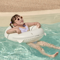 Bouée de piscine pour bébé avec logo personnalisé OEM Corée (WC-W11) en PVC et éponge, avec ouvertures pour les jambes, flottabilité stable, sécurité certifiée KC