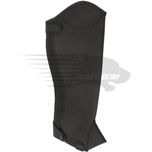 Nouvel arrivage de guêtres d'équitation équestre en cuir souple 1 paire de demi-chaps couvre-jambes pour l'extérieur du cheval - Product Image 2