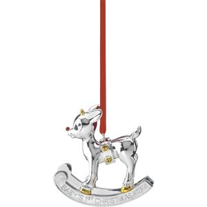 Adorno decorativo de Navidad colgante de Metal de Color rojo para decoración festiva de árboles de vacaciones y pieza de regalo de decoración del hogar - Product Image 2