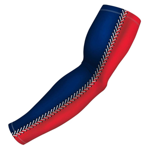 Baseball <b>Arm</b> <b>Sleeve</b> With Fire Ball Design Black <b>Compression</b> <b>Sleeve</b> For Unisex Adults UV Protection Printed Sport <b>Sleeve</b> - Product Image 1