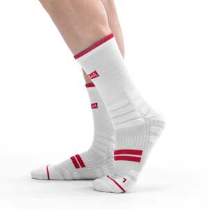 Chaussettes de sport Sprint - Antibactériennes, compressives, anti-transpiration, tricotées pour diabétiques avec impression numérique personnalisée - Product Image 1
