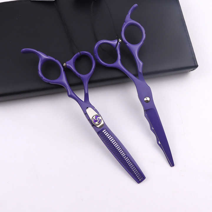 TOP Professional Custom Made Barber Scissor Set Stylish Color Finish with Sharp Ceramic Handle Best Hair Cutting Scissors