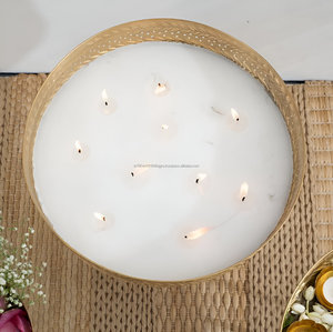 Export Quality Metal Wax Urli in Bulk Price From India For Wedding Home Decoration - Product Image 2
