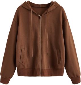 Sweats à capuche zippés personnalisés pour femmes vêtements de sport à prix abordable sweats à capuche respirants anti-rides pour femme avec taille personnalisée - Product Image 1