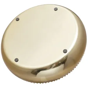 Plateau en métal de luxe fait à la main, plateau de décoration d'intérieur, œuvre d'art avec détails en miroir et en laiton, plateau fabriqué par Zahid Exports en Inde - Product Image 2