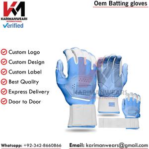 Guantes de bateo de diseño personalizado para béisbol MOQ bajo Entrega rápida Envío rápido OEM Guantes de bateo Color y logotipo personalizados disponibles - Product Image 2