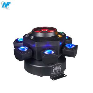 Luces Láser DJ RGBW de Seis Brazos con Efecto Ojo de Abeja, Haz de Luz de 6 Brazos, Blanco Cálido, Rojo, Modo de Control DMX512 para Escenarios - Product Image 2