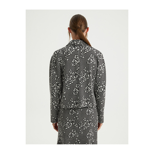 Veste en coton mélangé tricoté à motifs pour femmes, provenant de Turquie - Product Image 5