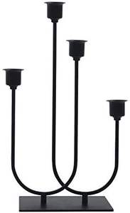 Portavelas de metal minimalista de estilo escandinavo con líneas limpias y diseños funcionales para interiores modernos - Product Image 2