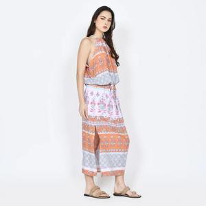 Ropa de resort de Bali personalizada para mujer, Vestido corto informal de rayón 100%, ropa de calle transpirable, ropa de verano al por mayor, patrón impreso - Product Image 3