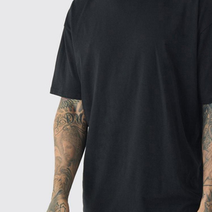เสื้อยืดแขนสั้นคอกลมสำหรับผู้ชายผ้าฝ้ายโพลีเอสเตอร์/ ผ้าฝ้ายระบายอากาศได้ดีพิมพ์ลายพัฟแบบกำหนดเองได้ - Product Image 5