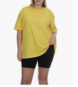 Camiseta de Manga Corta con Cuello Redondo para Mujer, Talla Grande, Venta al por Mayor de Fábrica de Bangladesh, Logotipo Personalizado, Nuevo, Servicio OEM, Tops de Algodón - Product Image 1