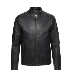 Chaqueta de cuero PU impermeable de excelente calidad para hombre, cómoda, ajustada, única, Top demandado, chaquetas de cuero de etiqueta privada - Product Image 4