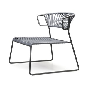 Sillón de Salón para Interiores y Exteriores con Asiento de Correa de PVC y Estructura Metálica - Product Image 3