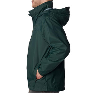 OEM logotipo personalizado otoño en blanco con capucha de malla transpirable ropa al aire libre impermeable hombres chaqueta cortavientos para la venta - Product Image 3