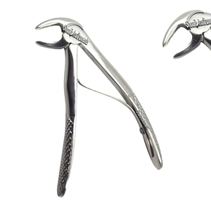 Fórceps Manuales para Extracción Dental de Molares Inferiores, Herramienta de Extracción de Dientes Tipo Cuerno de Vaca Fig.86, Acero Inoxidable, Esterilización Autoclavable - Product Image 6