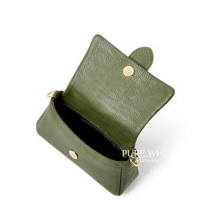 Mini Bolso Italiano Hecho a Mano en Cuero Genuino con Correa Corta y Correa de Cadena - Product Image 2