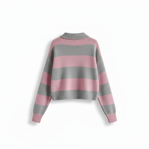 VARSITY SPORTS GEAR Nuevo Suéter de Punto para Mujer, Cuello Alto, Informal, Transpirable, Antibolitas, de Nailon/Acrílico, Largo, para Otoño - Product Image 2