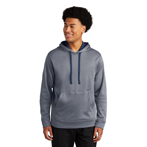 Sport-Tek PosiCharge Sport-Wick Pullover polaire chiné Port Company Pullover classique Sweat à capuche Dark Smoke Grey - Product Image 2