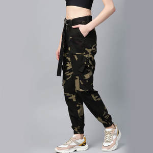 2025 pantalones Cargo de calle informales más populares Pantalones de mujer Cargo de camuflaje de moda - Product Image 2