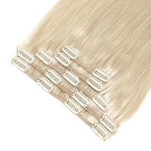 คลิปต่อผมสีบลอนด์มุก # ผมแท้เรมี่ 1001 เส้น ความยาว 13 นิ้ว - Product Image 1
